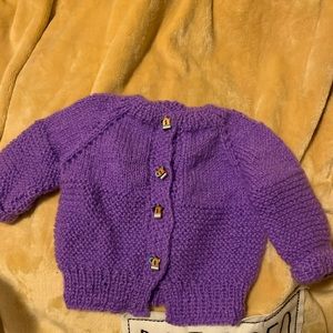 Newborn sweater purple 💜💜